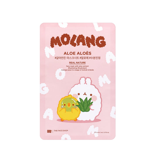 MOLANG REAL NATURE FACE MASK - ALOE x10