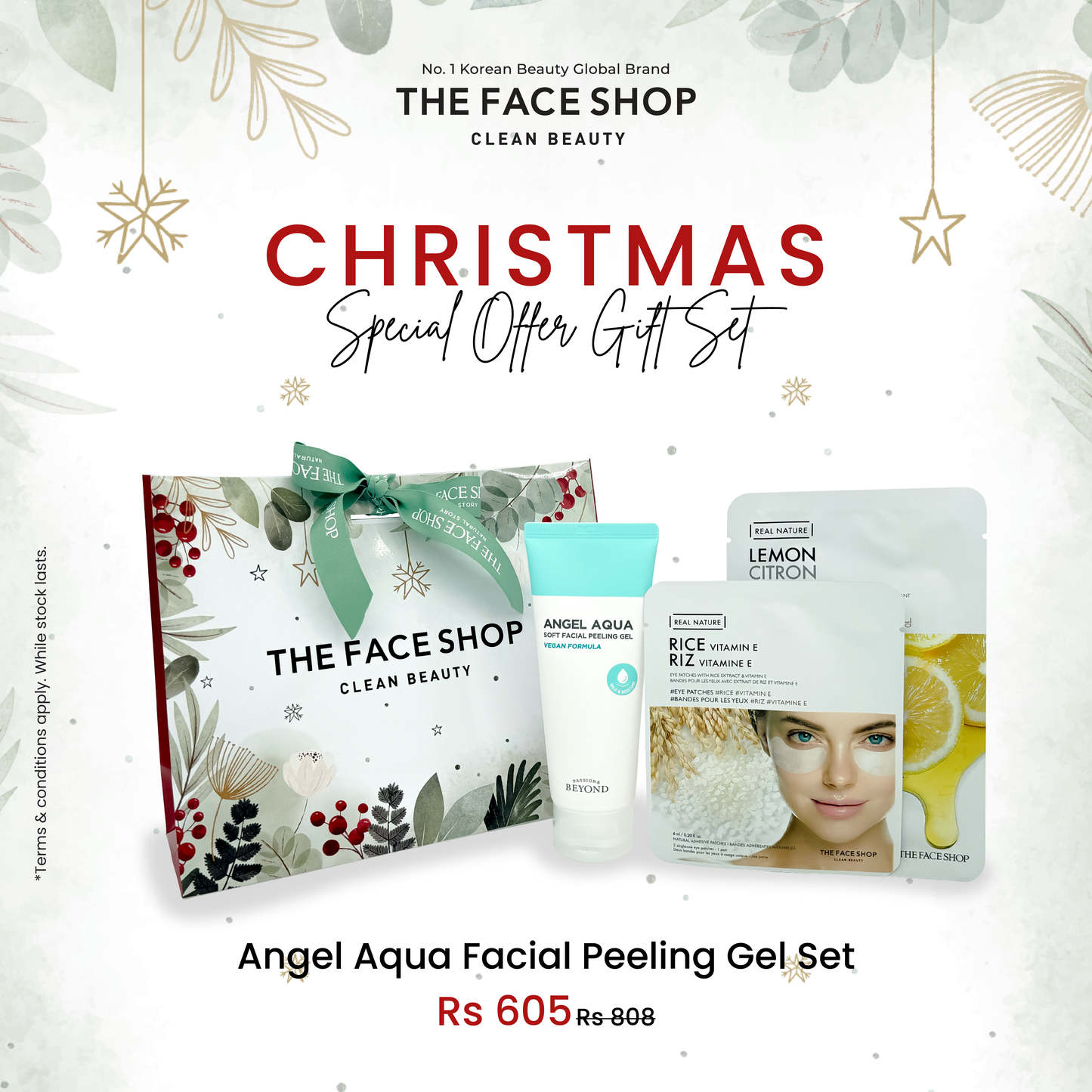 ANGEL AQUA FACIAL PEELING GEL - CHRISTMAS SET