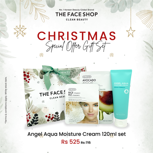 ANGEL AQUA MOISTURE CREAM 120ML - CHRISTMAS SET