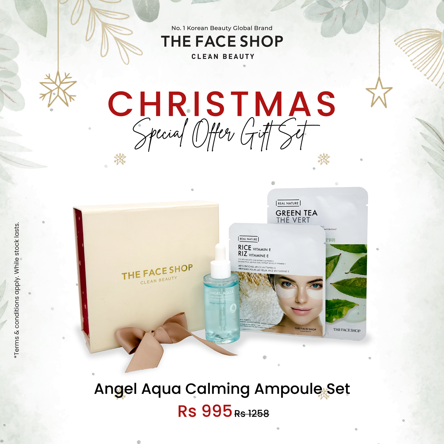 ANGEL AQUA CALMING AMPOULE - CHRISTMAS SET