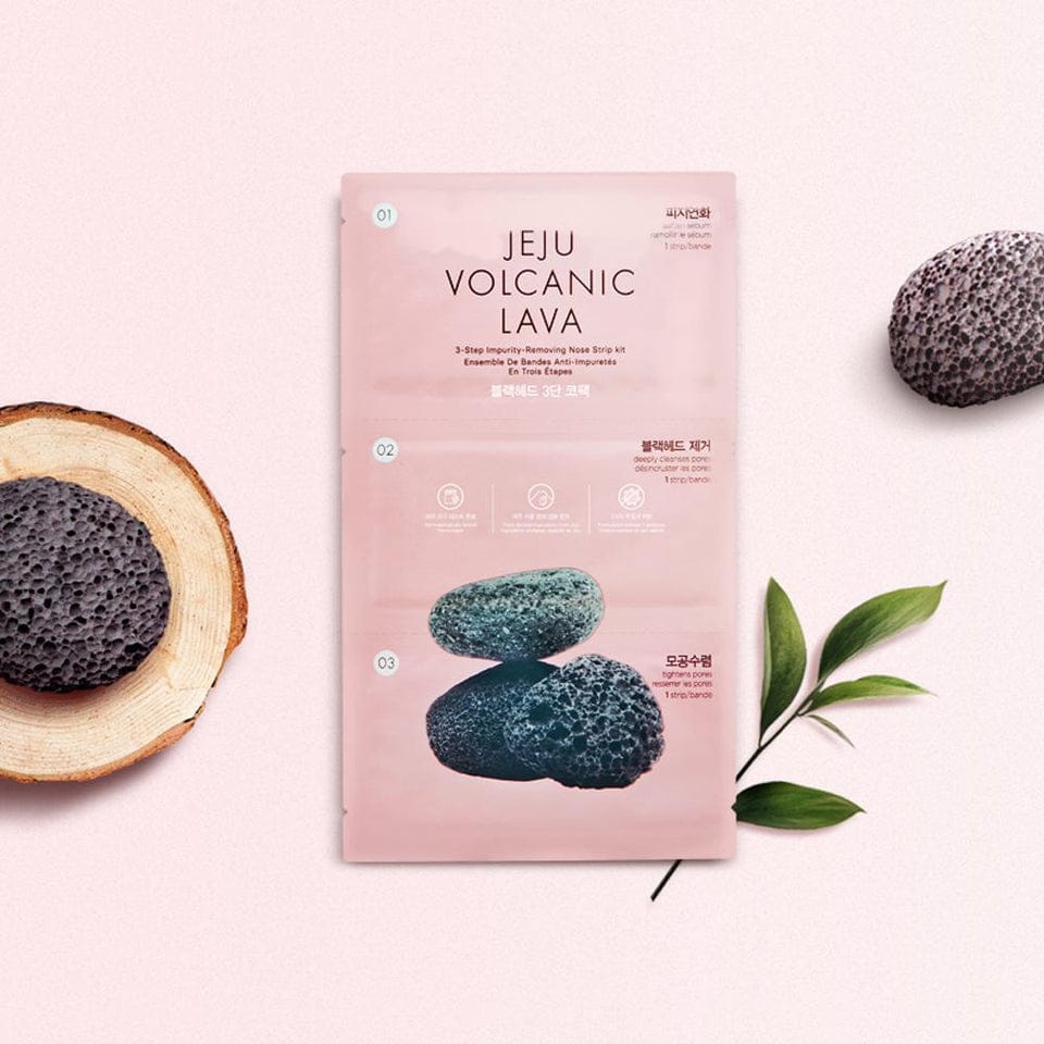 JEJU VOLCANIC LAVA 3-STEP DEEP CLEANSING NOSE STRIPS