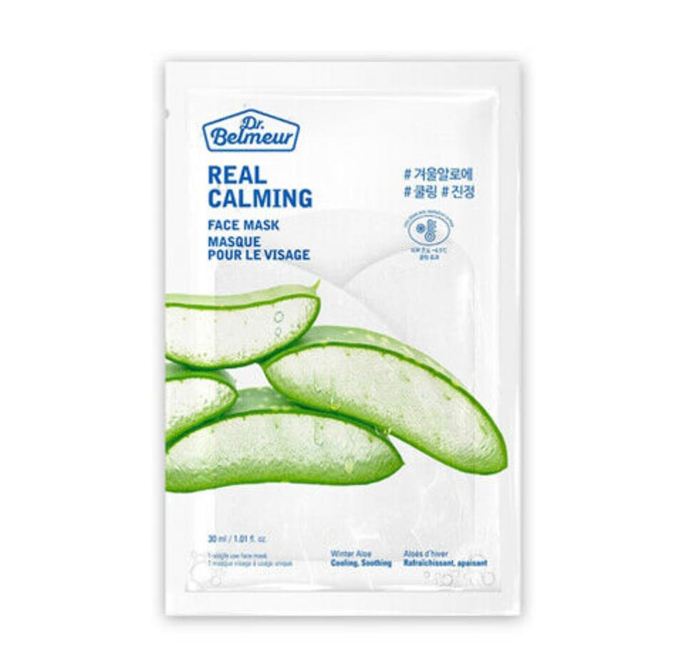 DR.BELMEUR REAL CALMING FACE MASK - WINTER ALOE